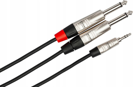 Hosa Eko Studio- und Musikinstrumentenkabel 6,3mm Stecker - 6,3mm Stecker 3m