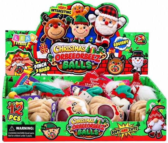 Lean Toys Weihnachtliches Antistress-Spielzeug aus Kunststoff, Mehrfarbig (Verschiedene Designs)
