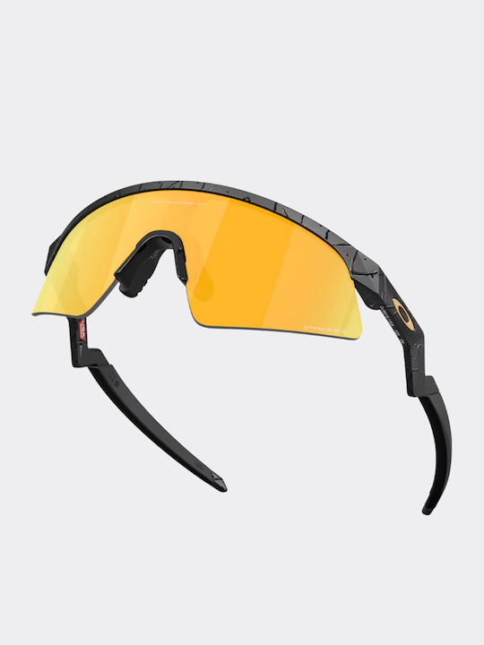 Resistor Sweep Unisex Sunglasses with Black Metallic Frame and Orange Lens