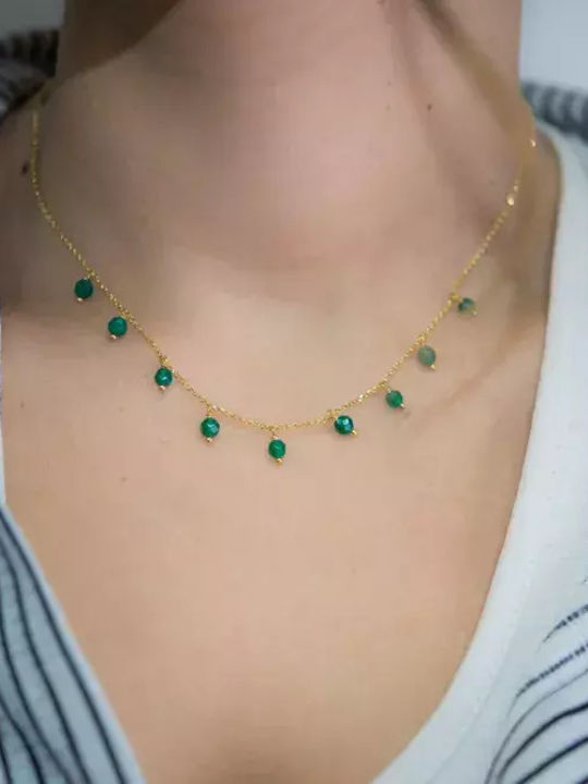 Necklace Made of Gold Plated Silver