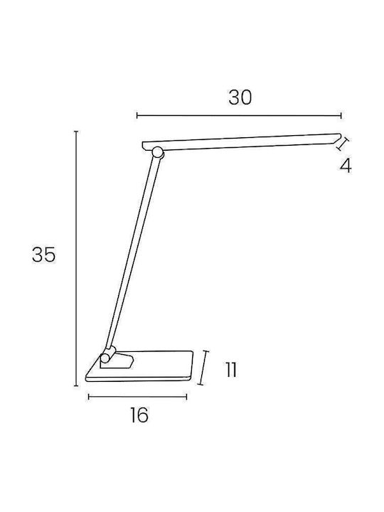 Unilux LED Office Lamp in Black Colour
