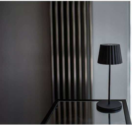 Verlo Table Lamp LED with Black Shade and Base