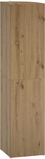 Corner Bookcase Artisan Oak 31.5x31x130 cm