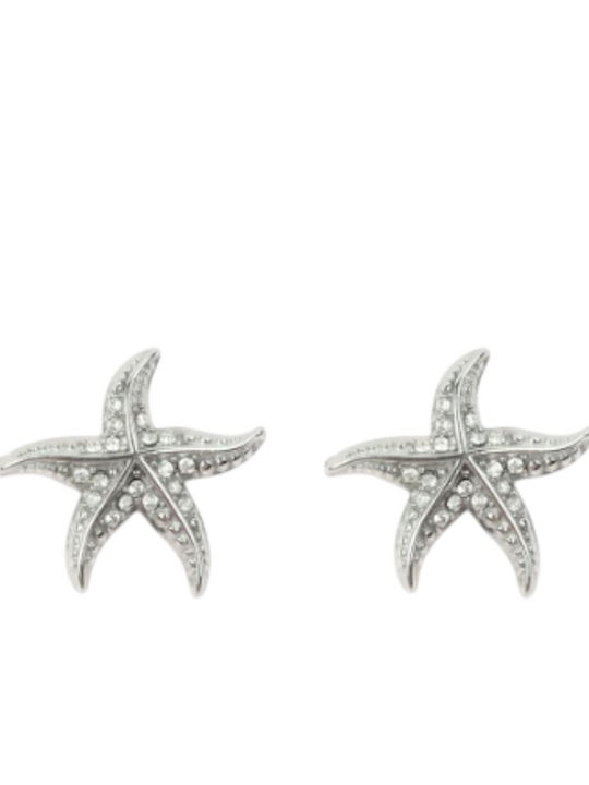 Ardika Light Blue Stud Earrings with Stones Ardika Light Blue Stud Earrings with Stones