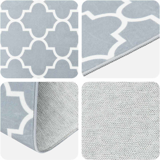 vidaXL 50x250 cm Grey and White vidaXL 50x250 cm Grey and White