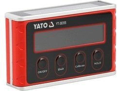 Yato YT-30355 Elektronische Magnetische Wasserwaage aus Aluminium 7,6 cm
