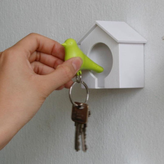 Qualy Plastic Wall Key Holder 4.5x6.8x7.3cm