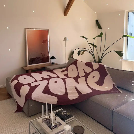 Klekks Sofa Blanket 140x200cm Pink