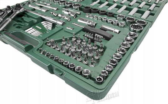 Sata Тресчотка с Вложки 1\4" & 3\8" & 1\2" 150 бр