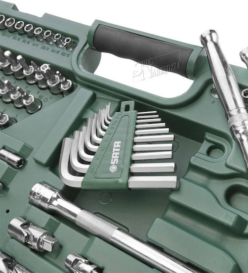 Sata Тресчотка с Вложки 1\4" & 3\8" & 1\2" 150 бр