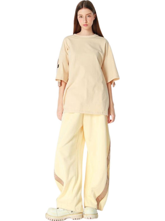 Damen-T-Shirt Beige