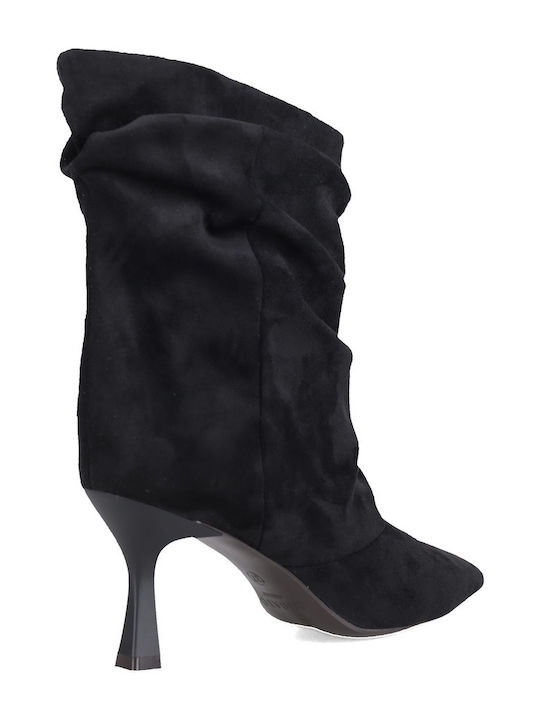 Suede Women's Ankle Boots Black