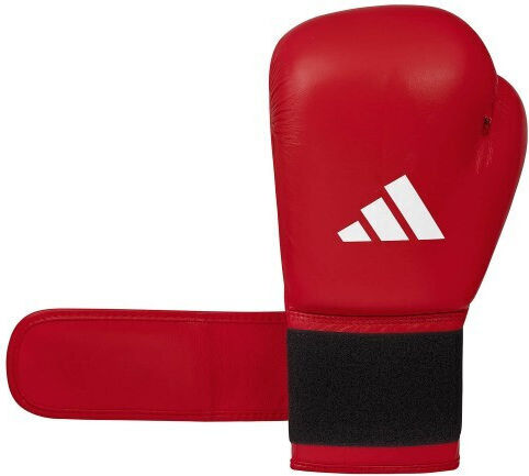 adidas Wako Leather Boxing Gloves for Competition Red