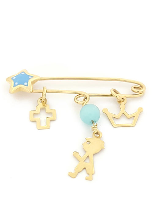 Kinder Sicherheitsnadel-Anhänger aus 9K Gold Kinder Sicherheitsnadel-Anhänger aus 9K Gold