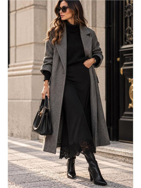 Γυναικείο Παλτό Grey