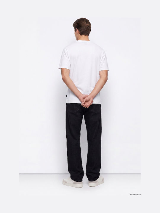 Blugi pentru bărbați Relaxed Fit negri