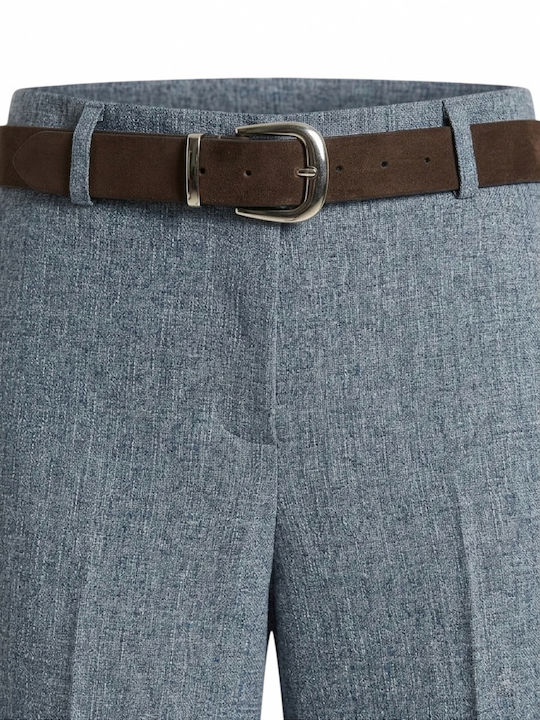 Women's Fabric Trousers in Slim Fit Grey