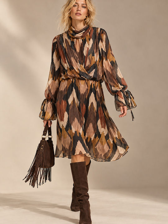 Maxi Leather Wrap Dress TERRA 16272 Maxi Leather Wrap Dress TERRA 16272