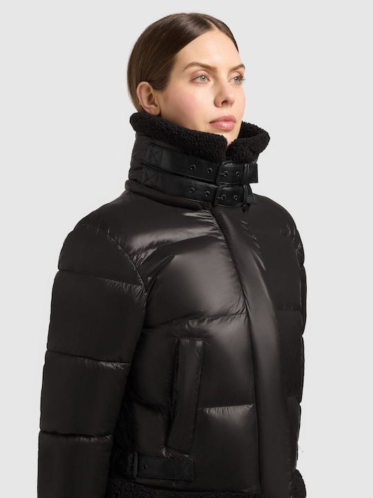 Damen-Winterjacke Schwarz