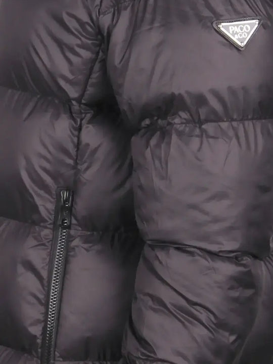 Women's Puffer Jacket for Winter Black