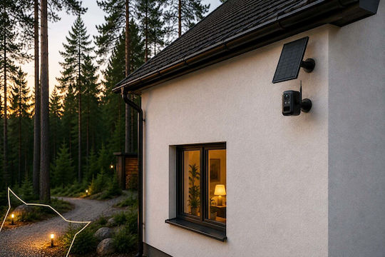 Viking Überwachungssystem Hub S04 mit 4 drahtlosen IP-Kameras, 3 MP, mit Steuerzentrale