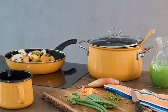 Riess Emaille-Topfset mit 5 Teilen