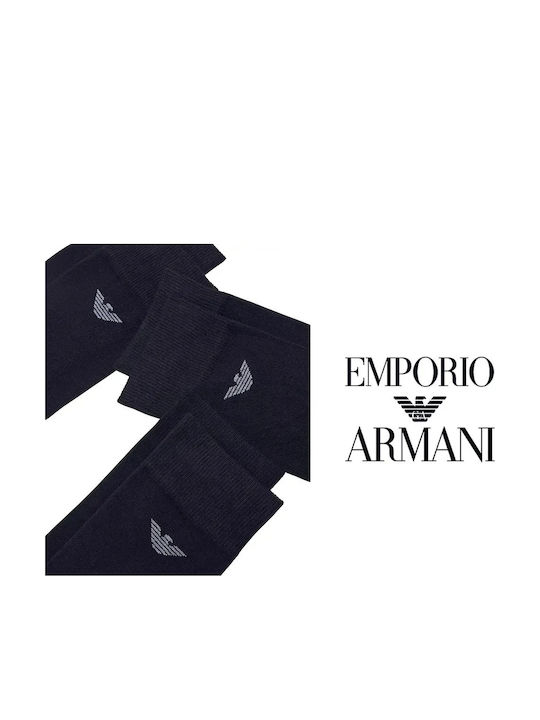 Emporio Armani Men's Blue Socks 3 Pack