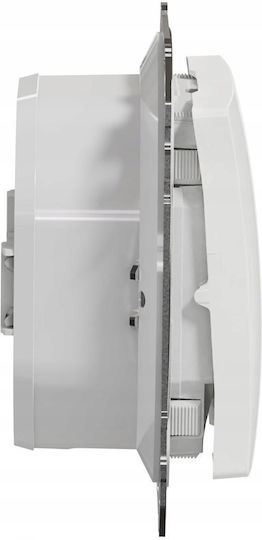 Schneider Electric Sedna Waterproof Recessed Double Wall Switch Without Frame White