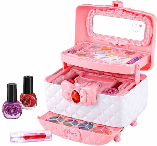 Lean Toys Makeup And Nail Beauty Case With Cosmetics Παιδικό Μακιγιάζ