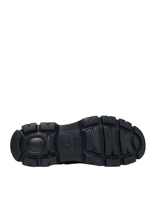 Schwarze Herren Lederstiefel