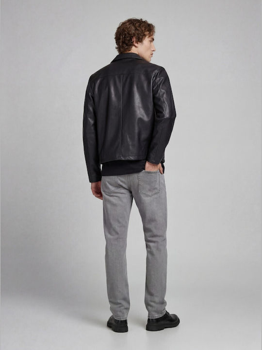Herrenjeans Relaxed Straight Fit Grau