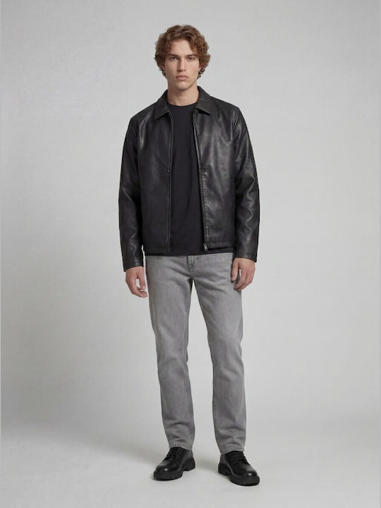 Herrenjeans Relaxed Straight Fit Grau
