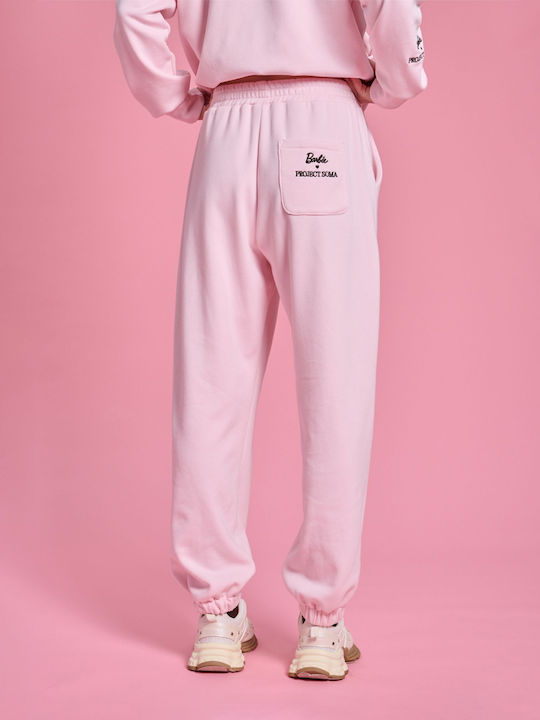 Project Soma X Barbie Jogginghose aus Fleece Rosa