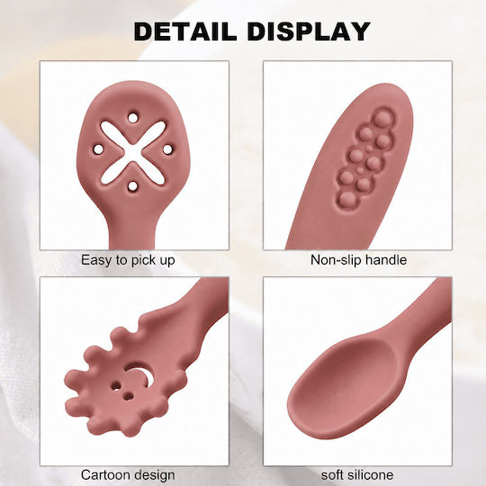 Queen Mother Purple Silicone Baby Cutlery Set 3 Pieces