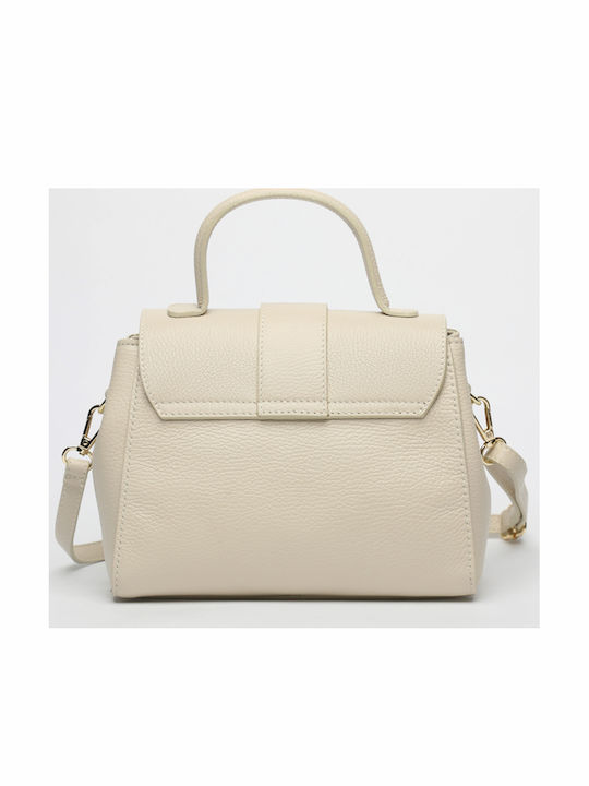 Khaki Leather Women's Shoulder Bag