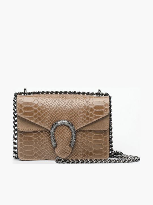 Pink Suede Leather Women's Shoulder Bag