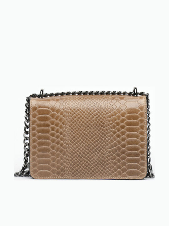 Pink Suede Leather Women's Shoulder Bag