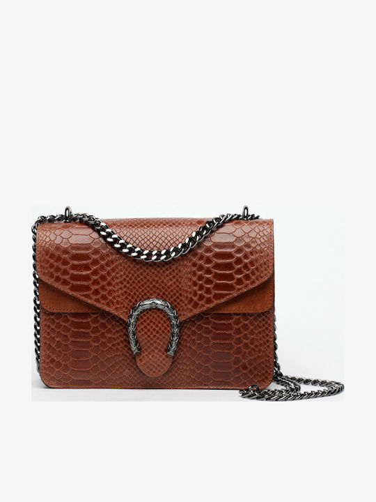 Blue Suede Leather Women's Shoulder Bag