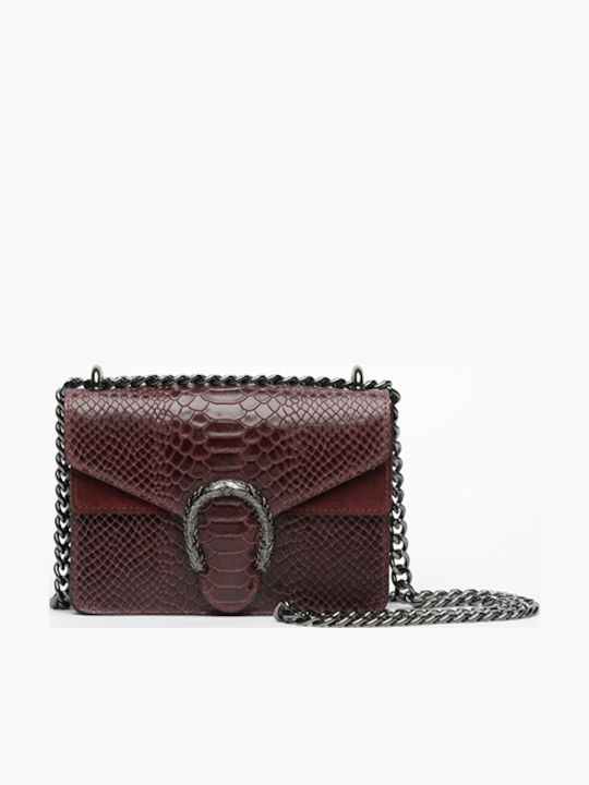 Leather Women's Shoulder Bag Suede Purple