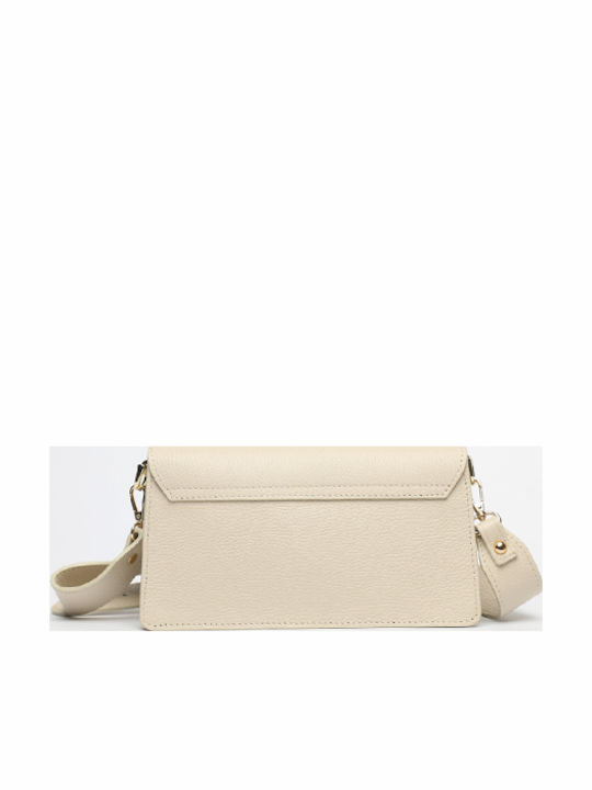 Leather Women's Shoulder Bag Khaki