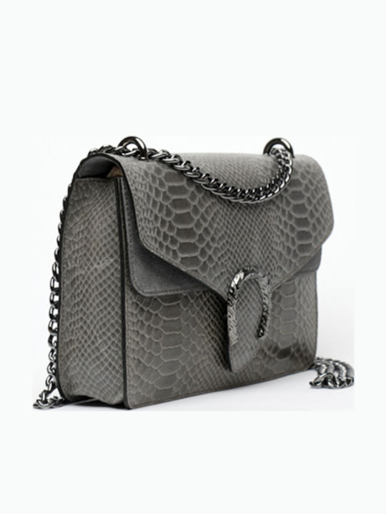 Purple Suede Leather Women's Shoulder Bag