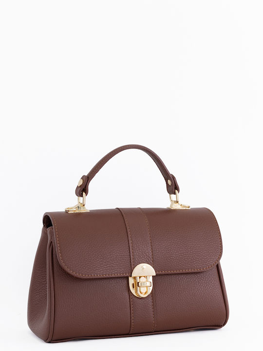 Burgundy Leather Women's Shoulder Bag