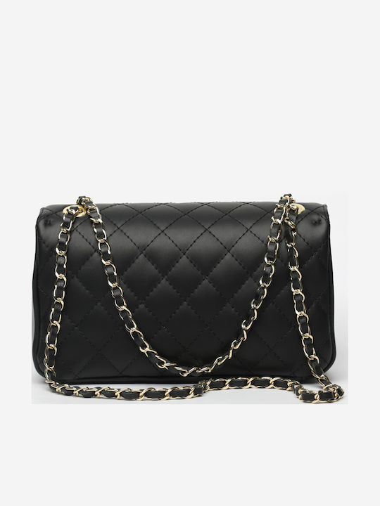 Black Leather Women's Shoulder Bag