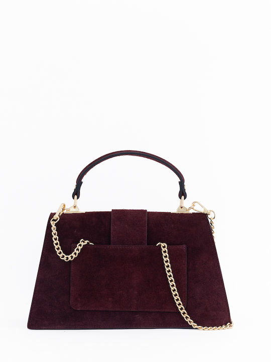 Grey Leather Women's Shoulder Bag