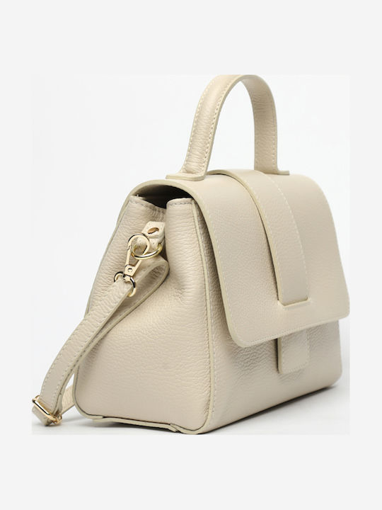 Beige Leather Women's Bag