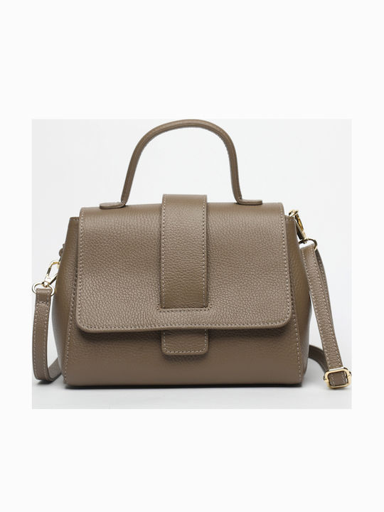 Beige Leather Women's Bag
