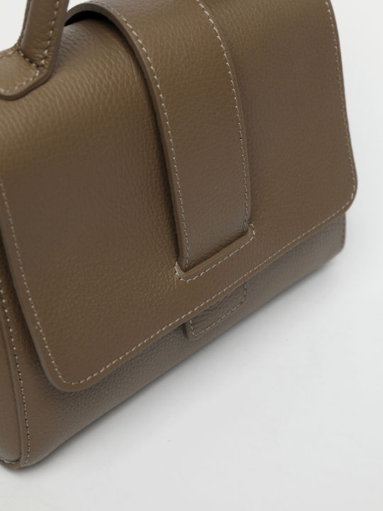 Beige Leather Women's Bag