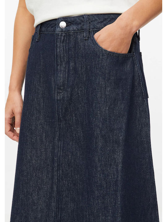 Midi-Jeansrock Blau