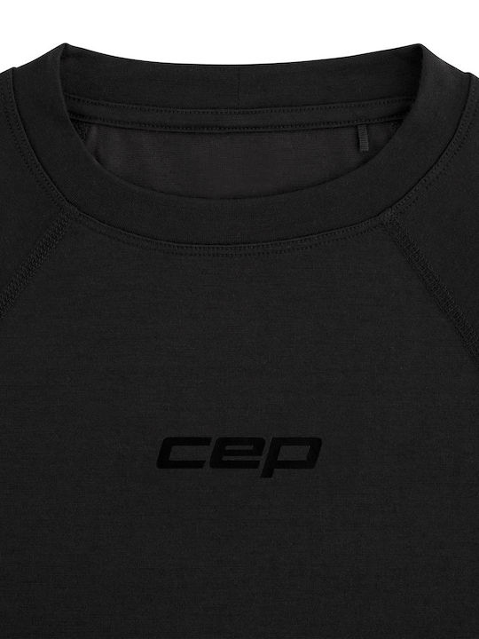 CEP Ανδρική Ισοθερμική Μακρυμάνικη Μπλούζα Compression Μαύρη