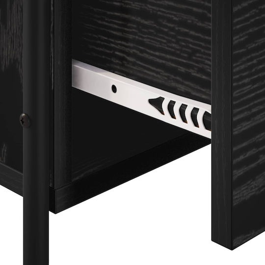 Wooden Black 2 pcs 60x40x30 cm Wooden Black 2 pcs 60x40x30 cm